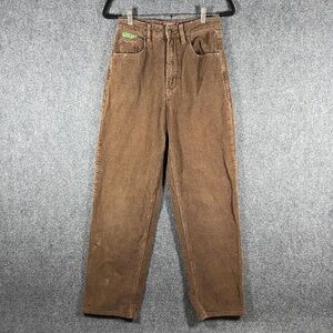 Empyre Tori Corduroy Pants High Rise Straight Leg Brown Womens Size 2 #1914